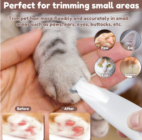 Pet Hair Trimmer with LED Light