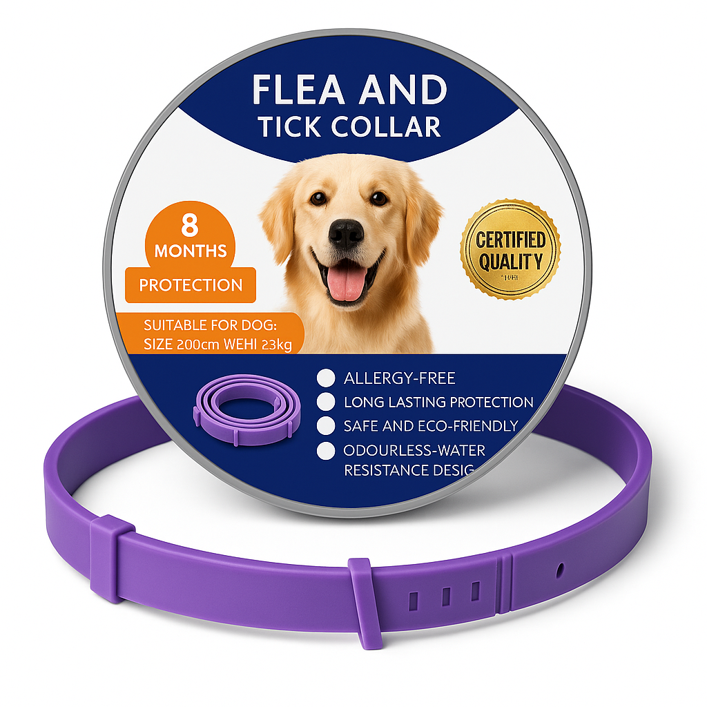 CleanPet™ Anti-Parasite Collar – 24/7 Defence from Fleas, Ticks & Mozzies