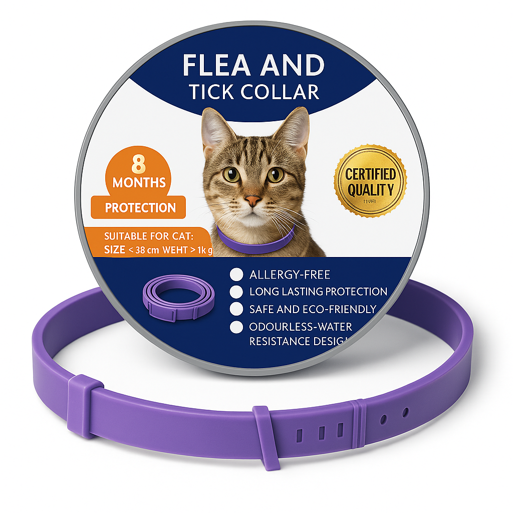CleanPet™ Anti-Parasite Collar – 24/7 Defence from Fleas, Ticks & Mozzies