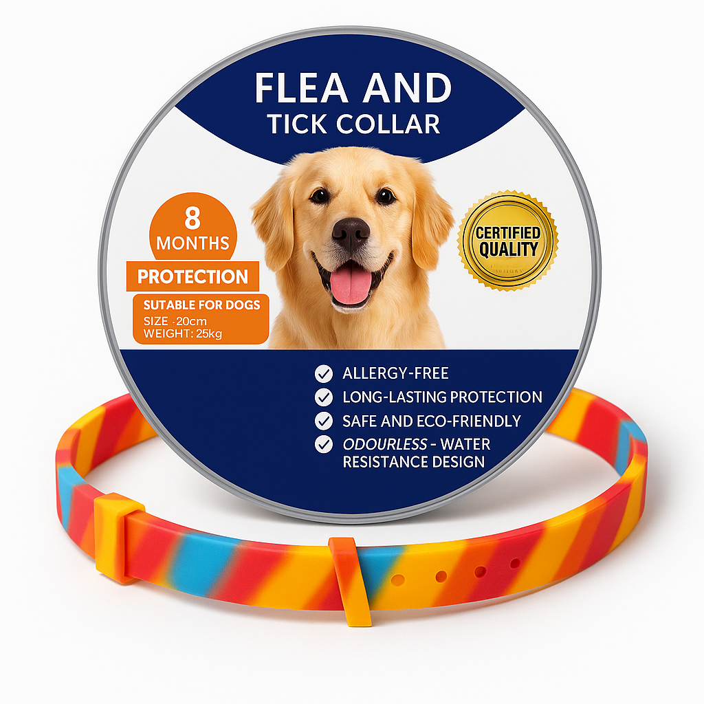 CleanPet™ Anti-Parasite Collar – 24/7 Defence from Fleas, Ticks & Mozzies